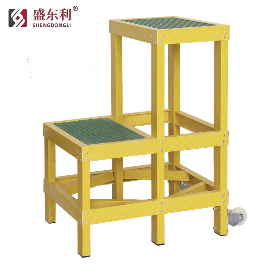 绝缘凳玻璃钢高低凳双层电工凳耐压35kv电力配电房折叠绝缘凳多层防滑绝缘凳